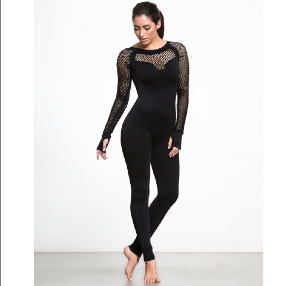 IVY PARK Pants - Ivy Park Fishnet Seamless Full Length Bodysuit